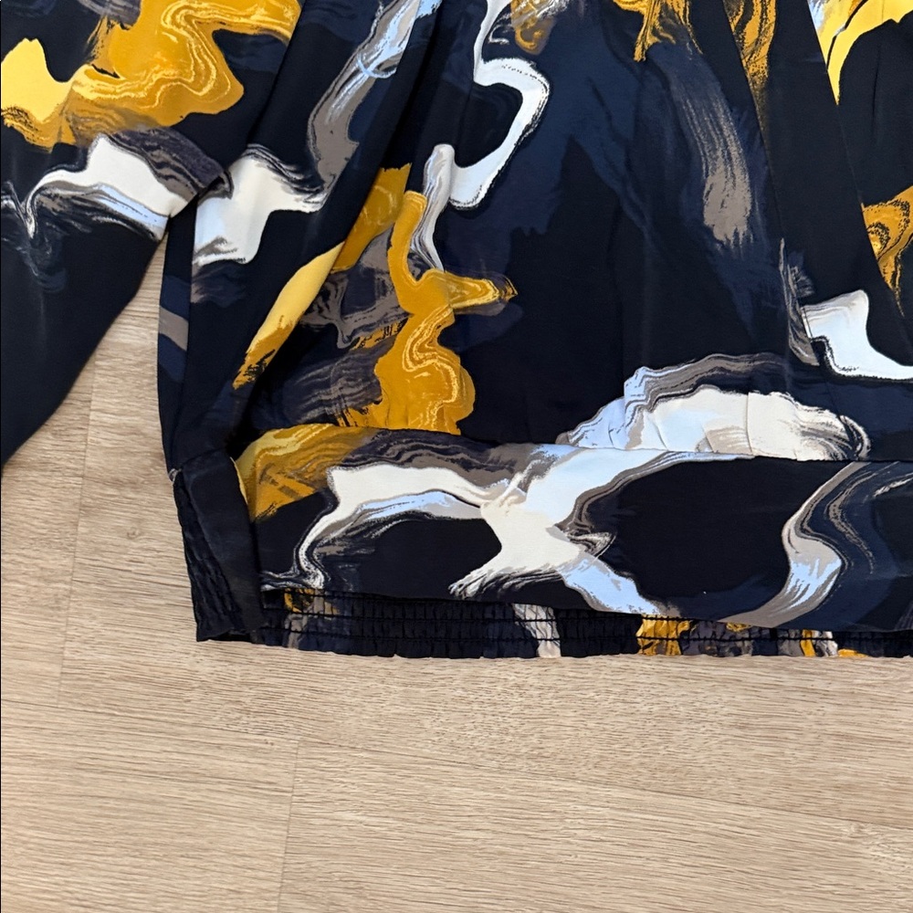 Nine West Black and Gold Abstract Blouse - Picture 3 of 5